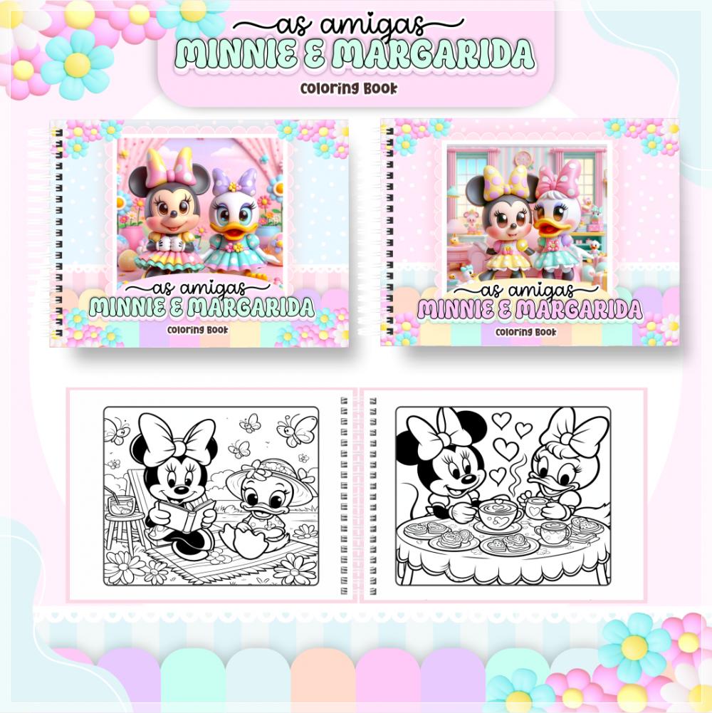 Arquivo Digital Livro de Colorir Minnie e Margarida