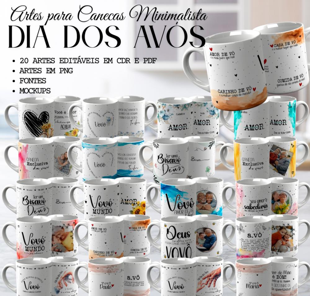 Arquivo Digital Combo Caneca Dia dos Avós