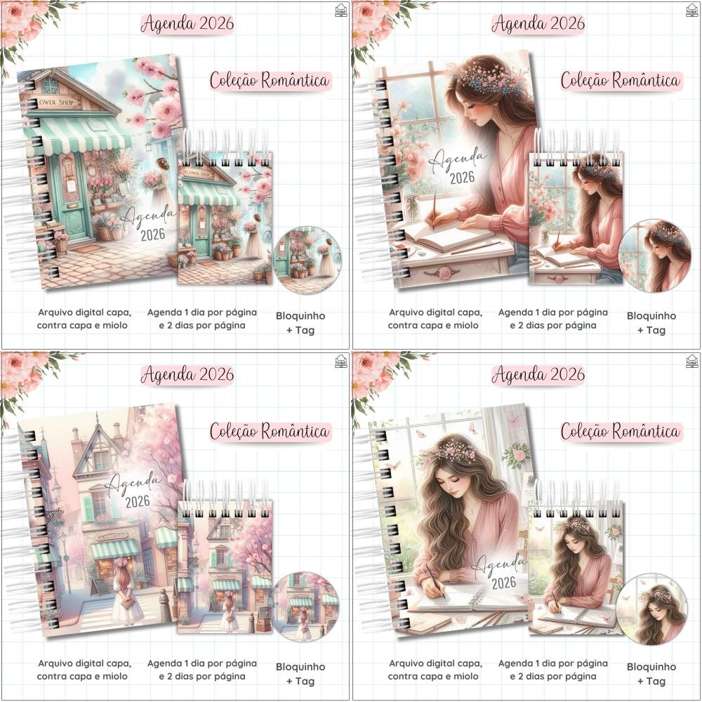 Arquivo Digital Agenda Romântica Feminina 2026