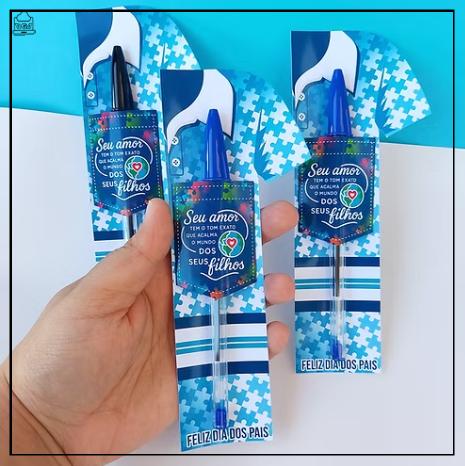 Arquivo Digital Cartão Caneta Dia dos Pais