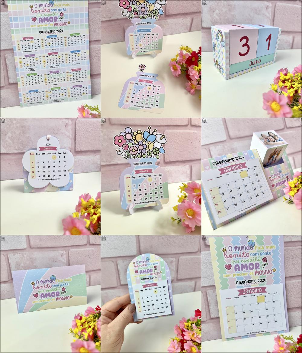 Arquivo Digital Combo Calendário 2026
