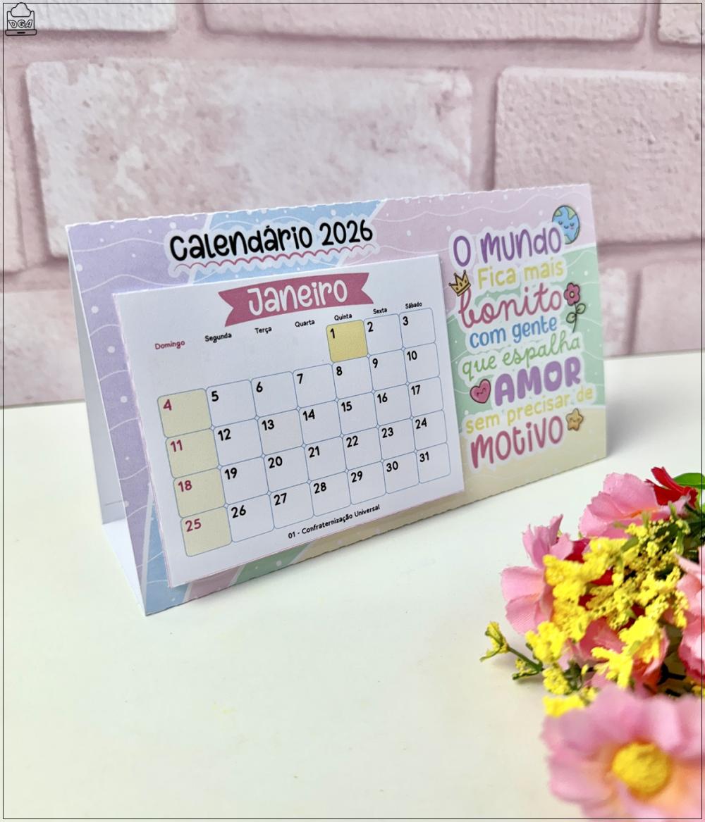 Arquivo Digital Combo Calendário 2026