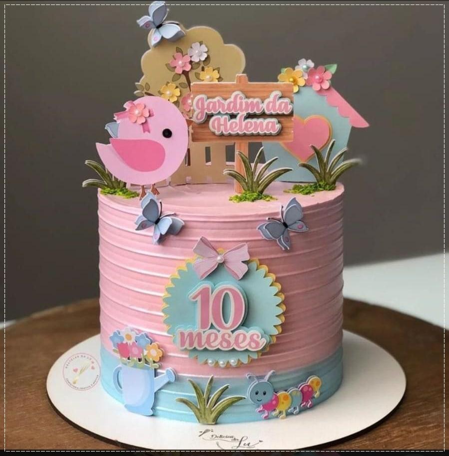 Arquivo Corte Topo Bolo Jardim