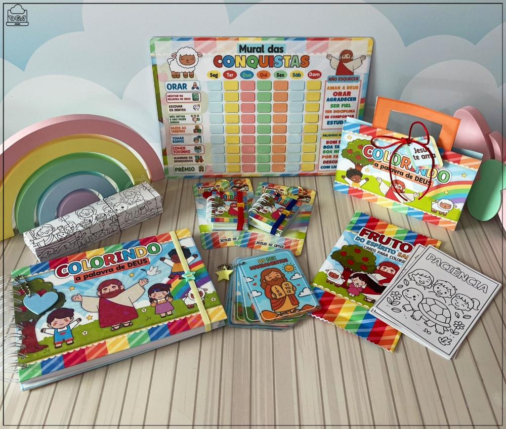 Arquivo Digital Combo Kit Colorir Cristão