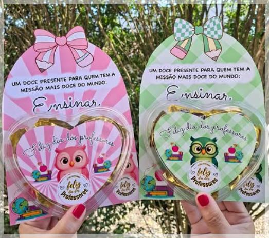 Arquivo Digital Cartão Coração Dia dos Professores