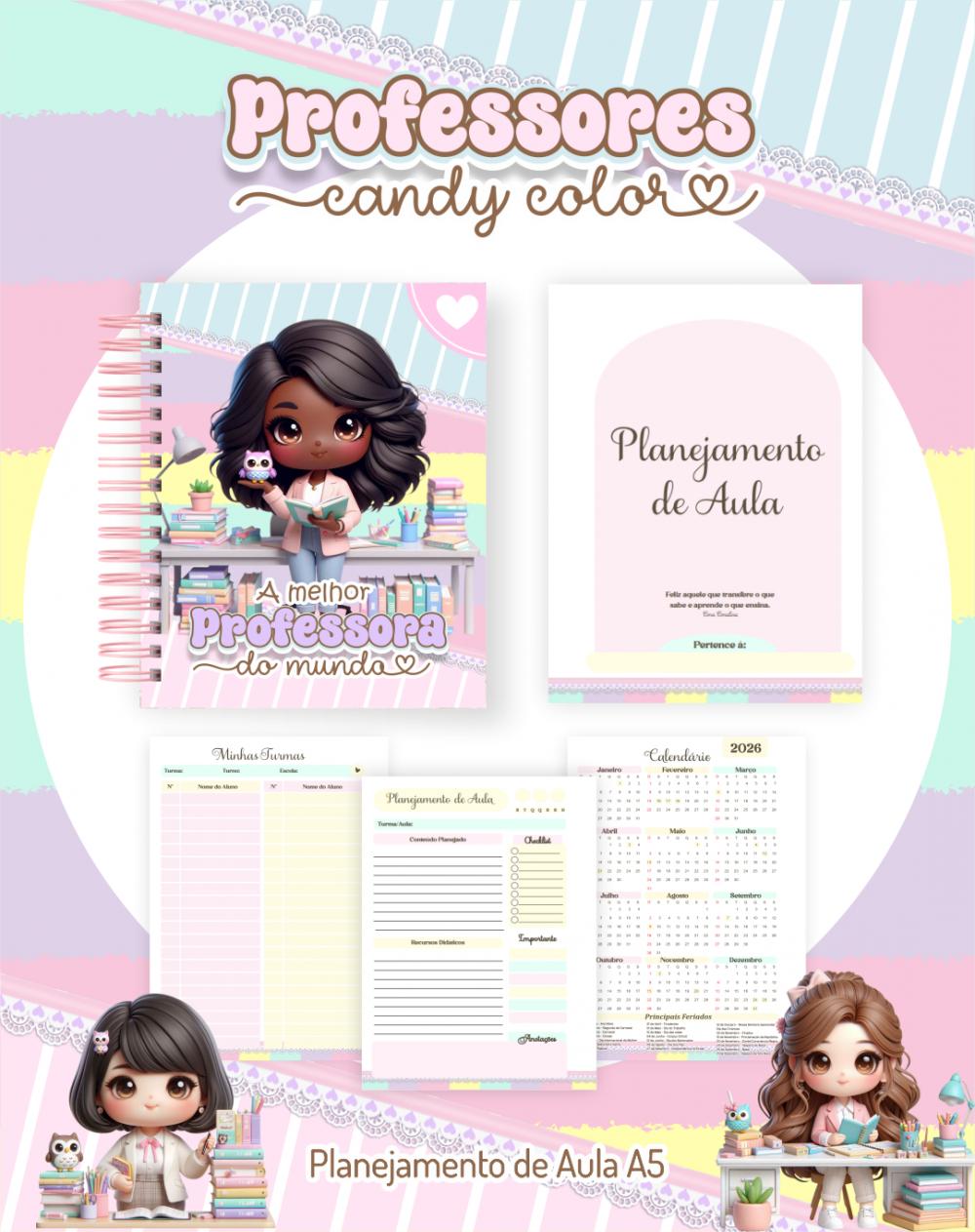 Arquivo Digital Combo Pack Professora Candy 2026