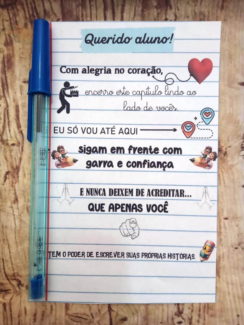 Arquivo Digital CARTÃO DE DESPEDIDA DOS ALUNOS