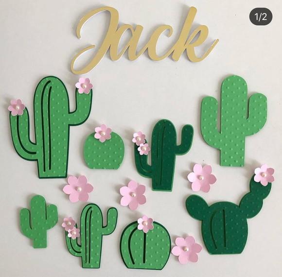 Arquivo Corte Topo Bolo Cacto