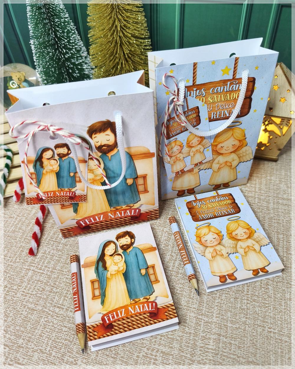 Arquivo Digital Sacola e Bloquinho Natal