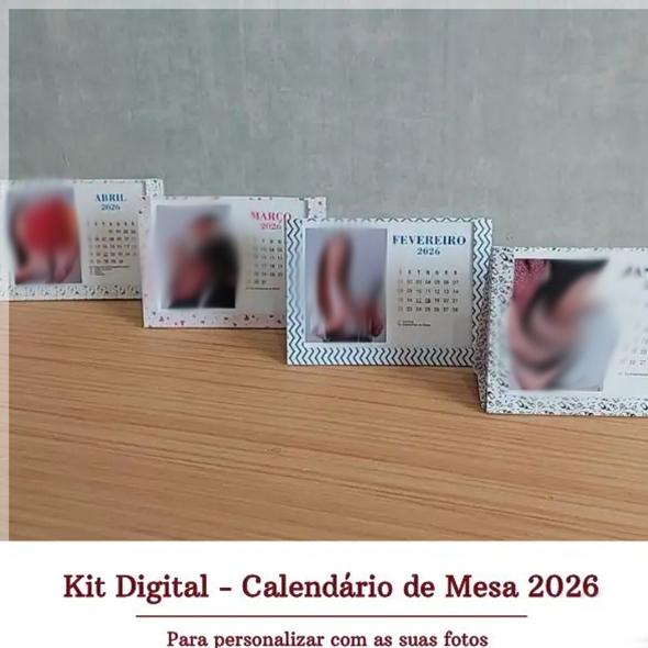Arquivo Digital Calendário Mesa 2026 Foto