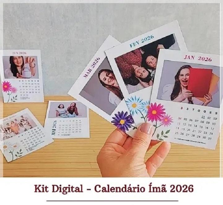Arquivo Digital Calendário Imã