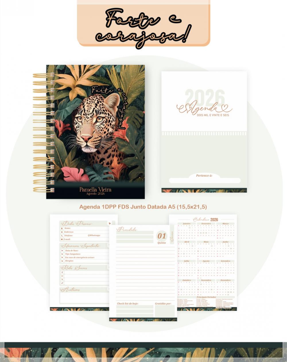 Arquivo Digital Combo Agenda Forte e Corajosa 2026