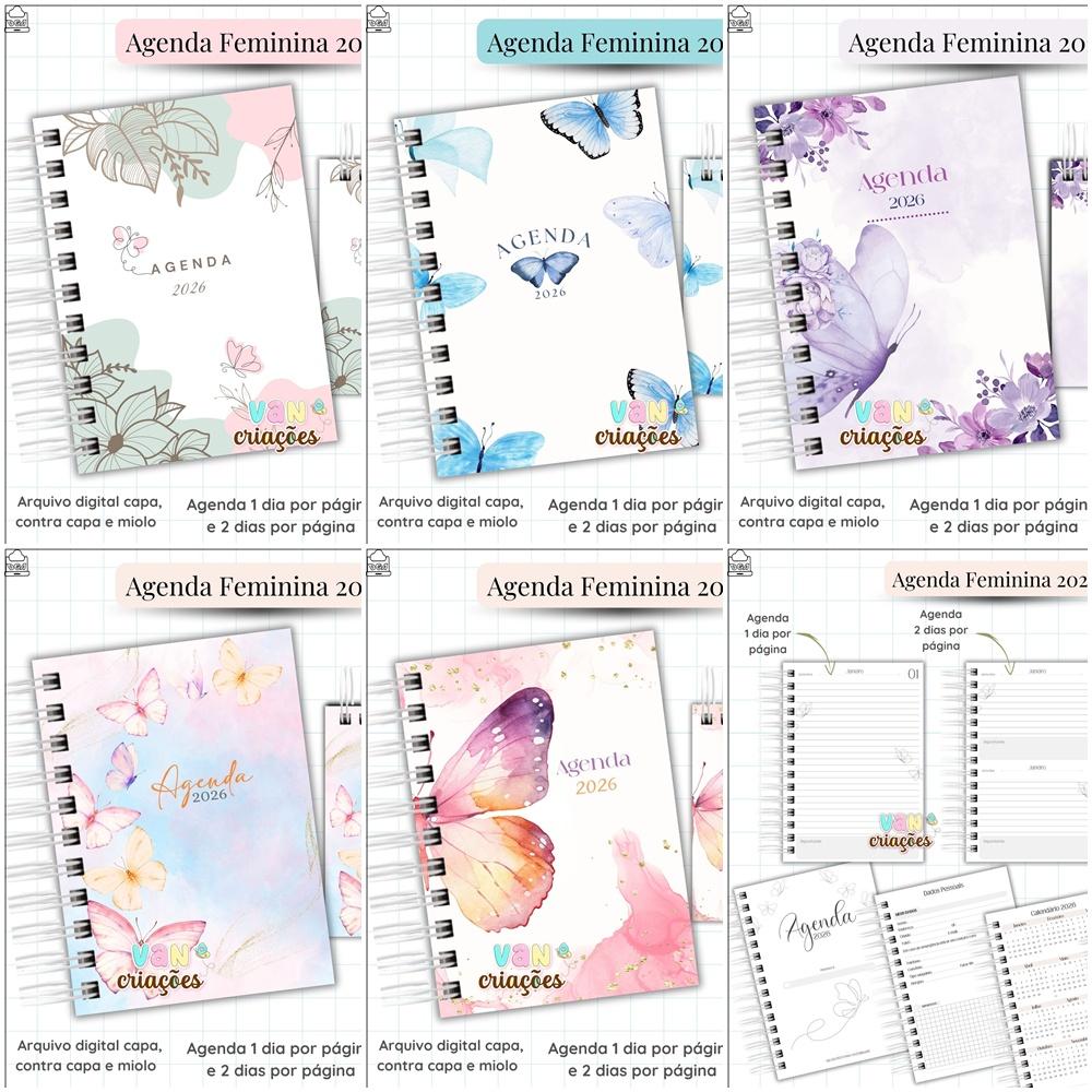 Arquivo Digital Combo Agenda Feminina 2026