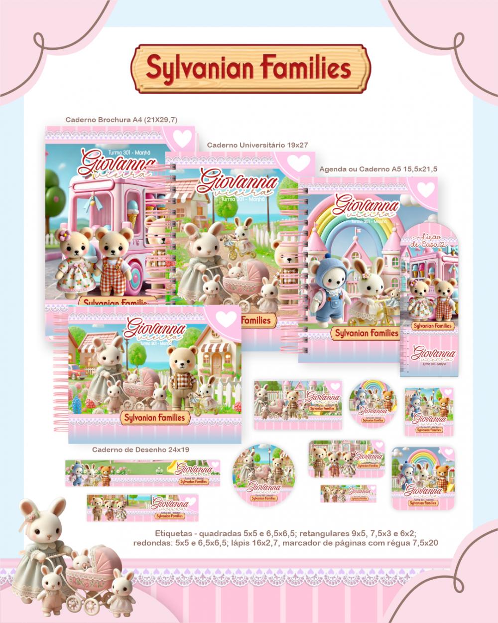 Arquivo Digital Combo Escolar Sylvania Families