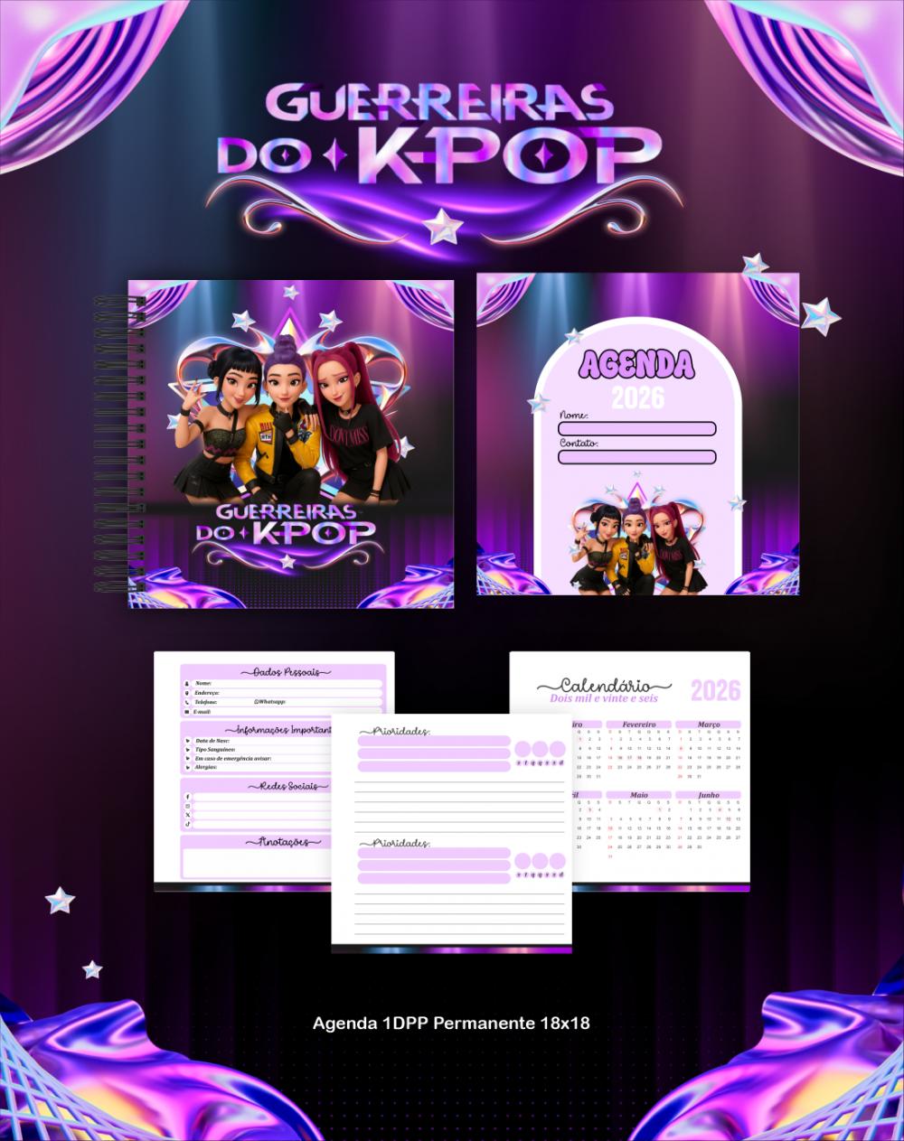 Arquivo Digital Combo BOX GUERREIRAS DO K-POP