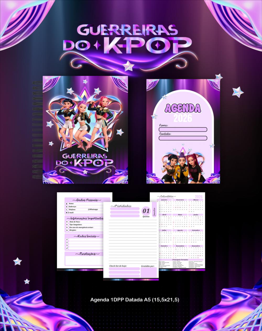 Arquivo Digital Combo BOX GUERREIRAS DO K-POP