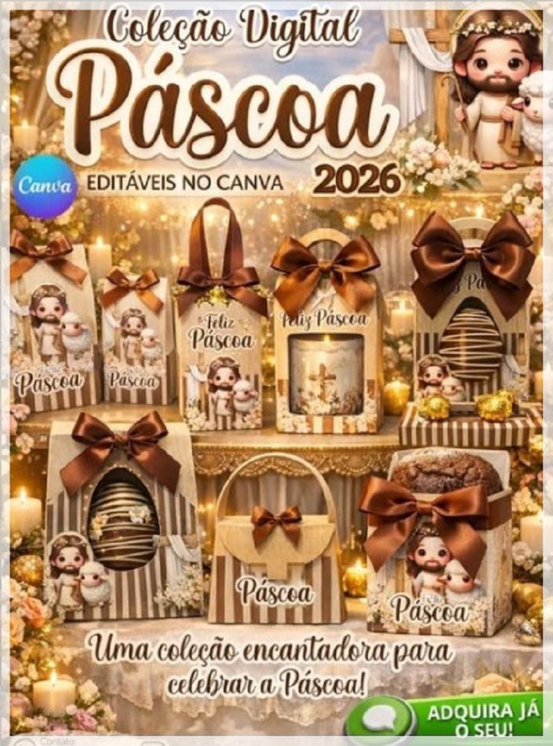 Arquivo Digital Kit Páscoa Canva