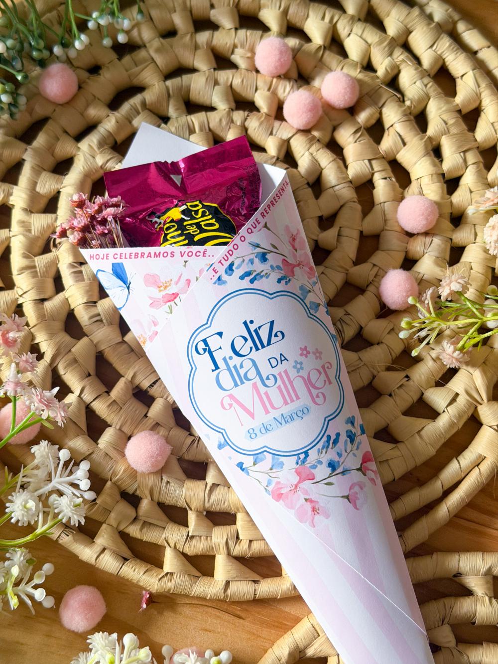 Arquivo Digital Envelope Bombom Dia das Mulheres