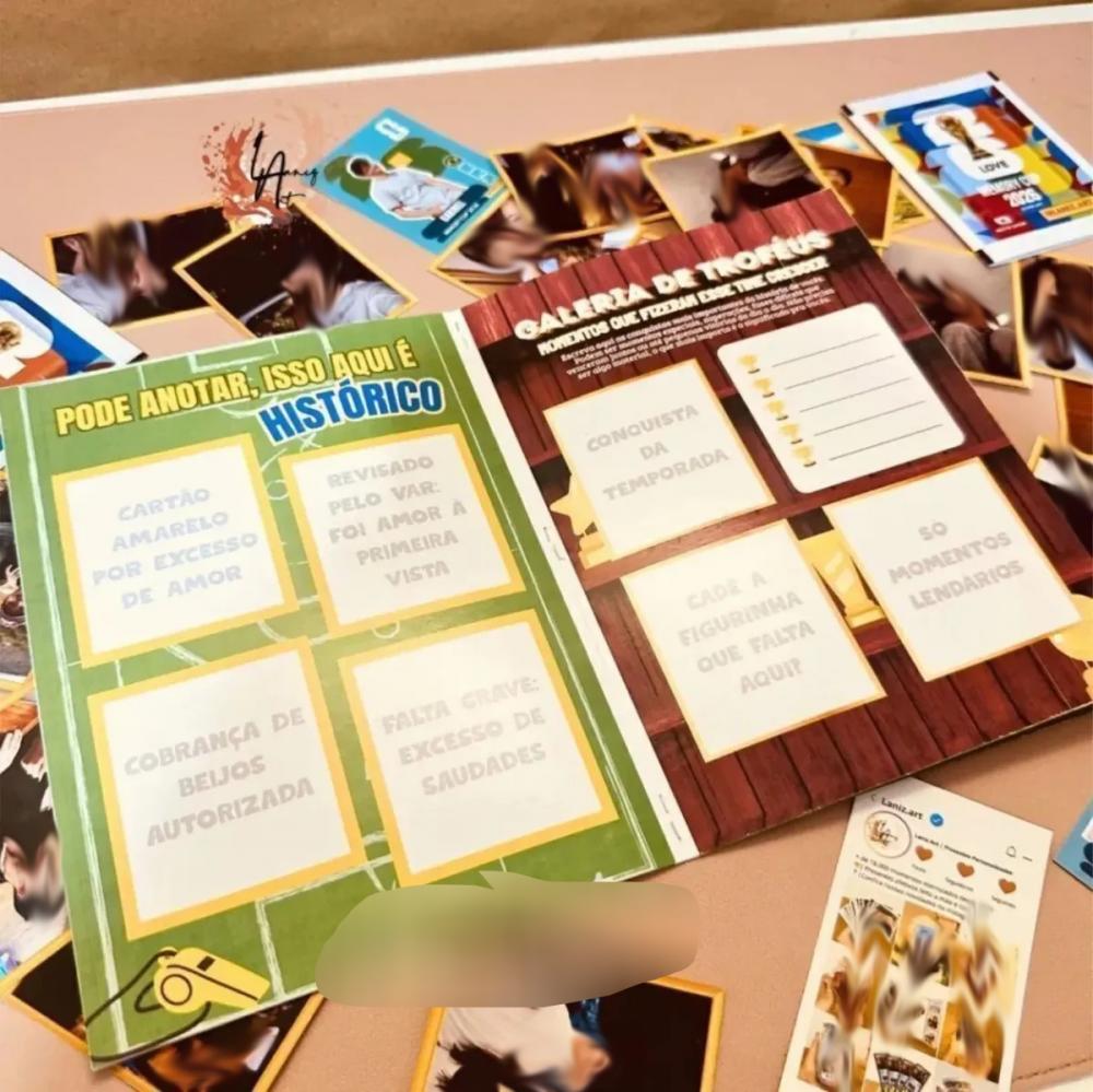 Arquivo Digital Álbum da Copa Dia dos namorados CANVA