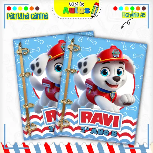 Arquivo Digital Combo escolar Patrulha canina