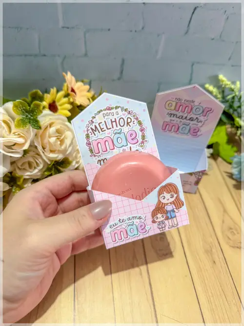 Arquivo Digital Envelope Sabonete Dia das Mães