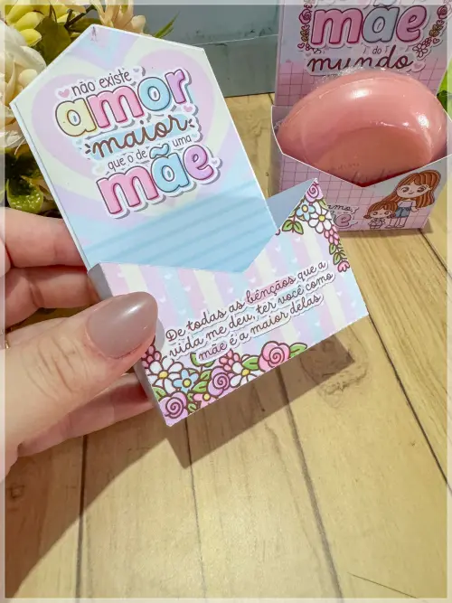 Arquivo Digital Envelope Sabonete Dia das Mães