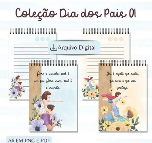 Arquivo Digital Bloquinho Dia dos Pais