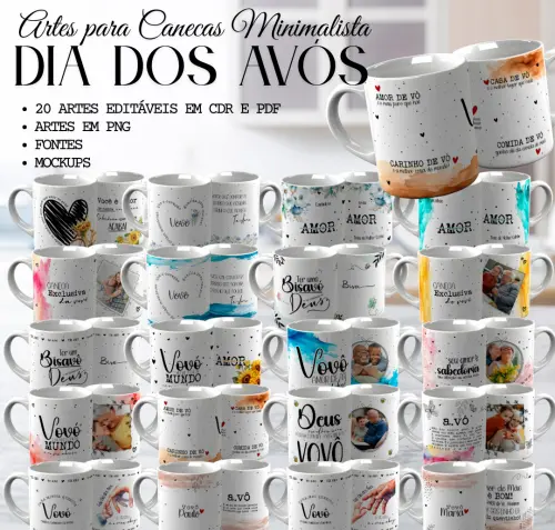 Arquivo Digital Combo Caneca Dia dos Avós
