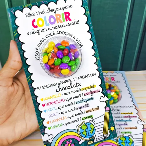 Arquivo Digital Cartão Blister Volta as Aulas