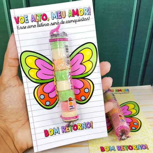 Arquivo Digital Cartão Jujuba Volta as Aulas