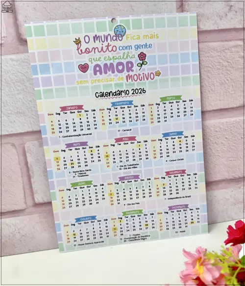 Arquivo Digital Combo Calendário 2026