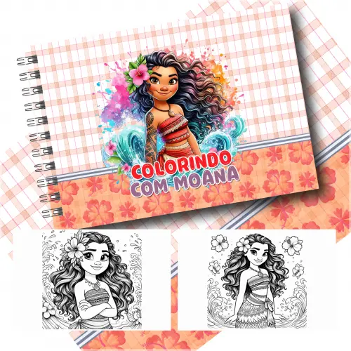 Arquivo Digital Livro de Colorir Moana