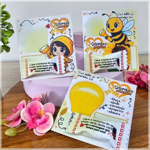 Arquivo Digital Cartão Bala Setembro Amarelo