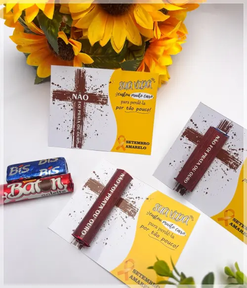 Arquivo Digital Cartão Batom Setembro Amarelo