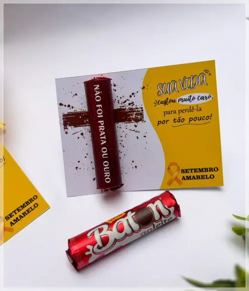 Arquivo Digital Cartão Batom Setembro Amarelo