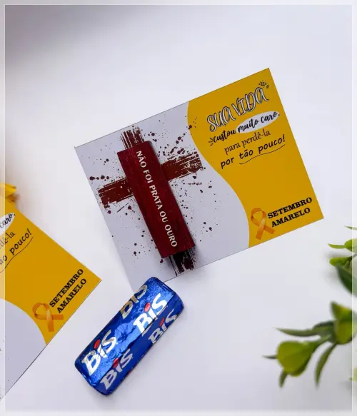 Arquivo Digital Cartão Batom Setembro Amarelo