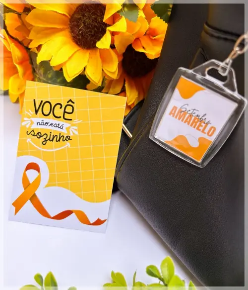 Arquivo Digital Cartão Chaveiro Setembro Amarelo