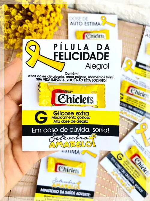 Arquivo Digital Cartão Pílula Setembro Amarelo