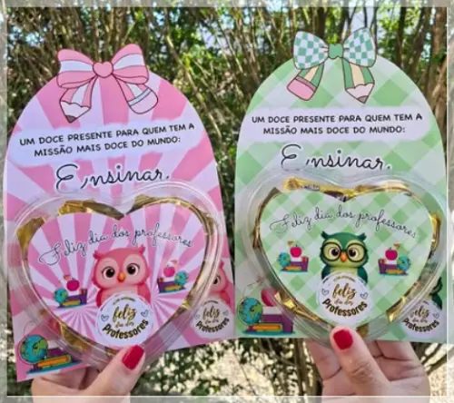 Arquivo Digital Cartão Coração Dia dos Professores