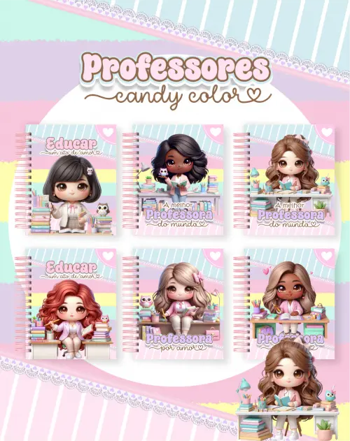 Arquivo Digital Combo Pack Professora Candy 2026