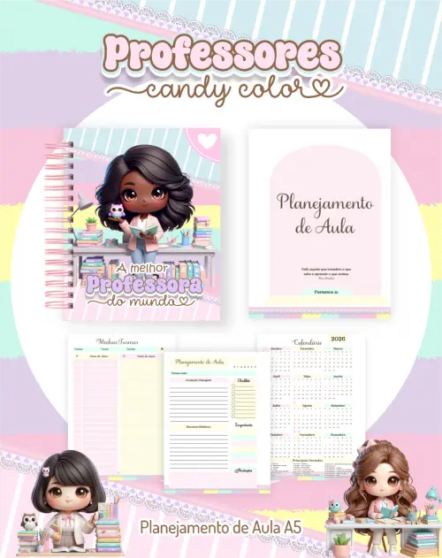 Arquivo Digital Combo Pack Professora Candy 2026
