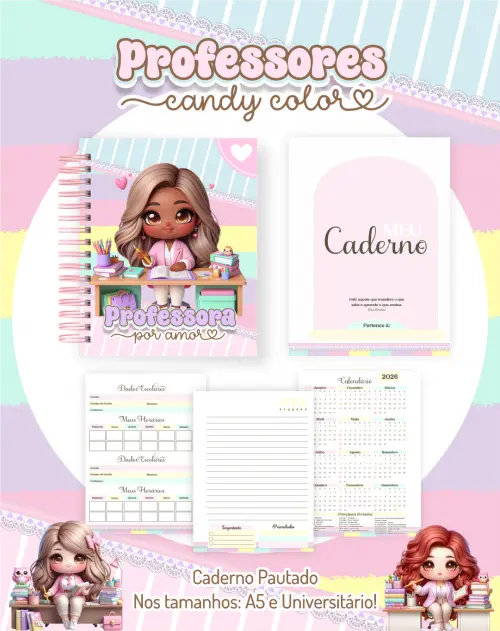 Arquivo Digital Combo Pack Professora Candy 2026