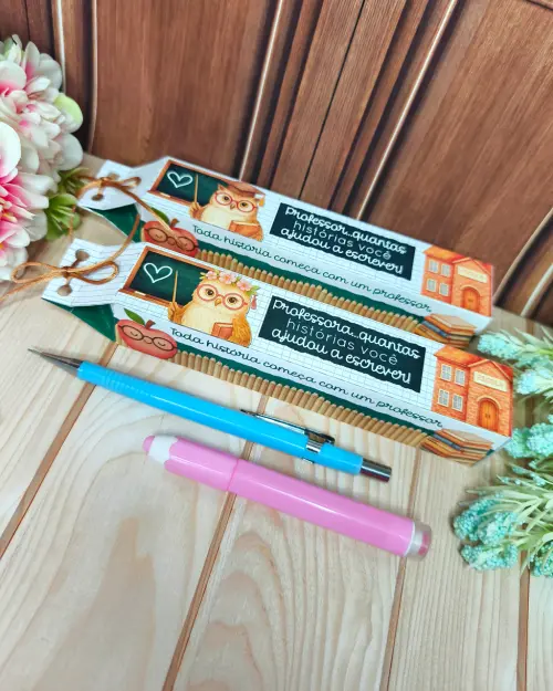 Arquivo Digital Caixa lápis Dia dos Professores