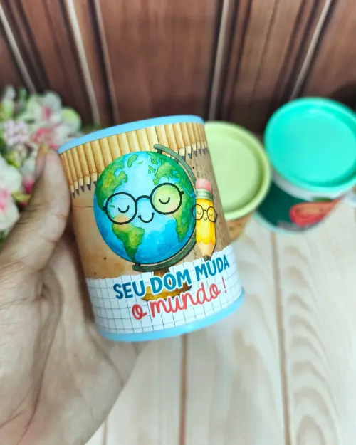 Arquivo Digital Tubo Lata Dia dos Professores