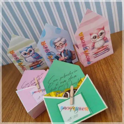 Arquivo Digital Caixa Envelope Dia dos Professores