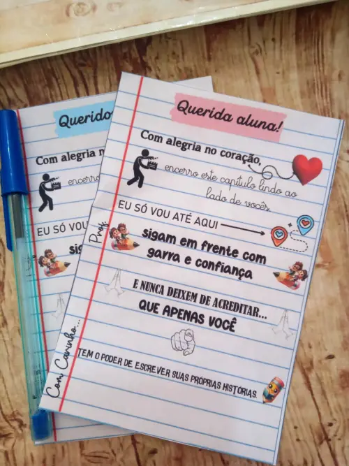 Arquivo Digital CARTÃO DE DESPEDIDA DOS ALUNOS