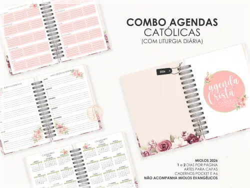 Arquivo Digital Combo Agendas Cristãs Católicas  2026
