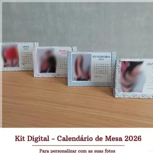 Arquivo Digital Calendário Mesa 2026 Foto