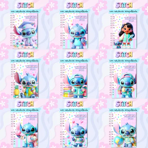 Arquivo Digital Combo Caderno Stitch