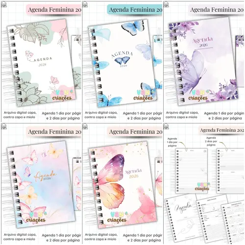 Arquivo Digital Combo Agenda Feminina 2026